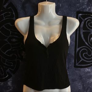 Cute black comfy tank